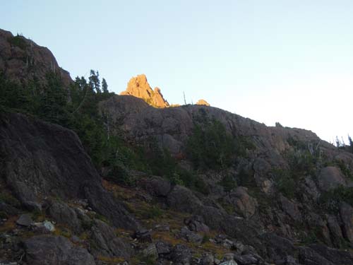 夕照下的 MT. Washington